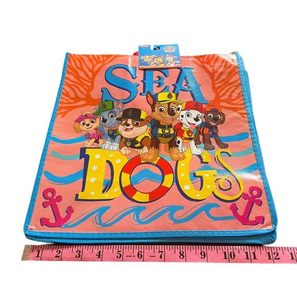 Paw Patrol 2 Reusable Tote Bags Apprx 12”‎ x 13” x 6.5” 2 Nickelodeon Gift Bags - Picture 7 of 11
